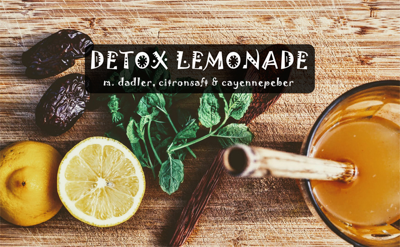 🍋 Opskrift på “detox-lemonade” med dadler, citronsaft & cayennepeber